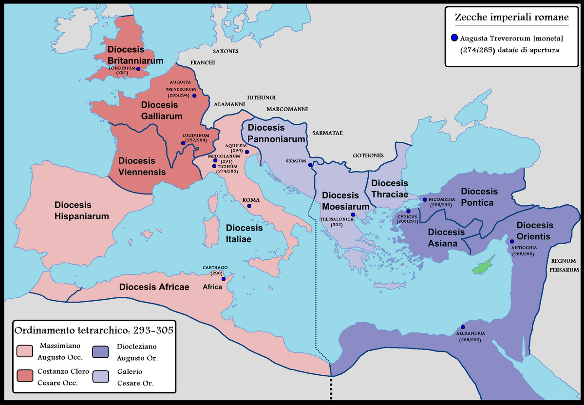Emperor Diocletian: Division, Reforms, Palace, & Persecution – Roman Empire